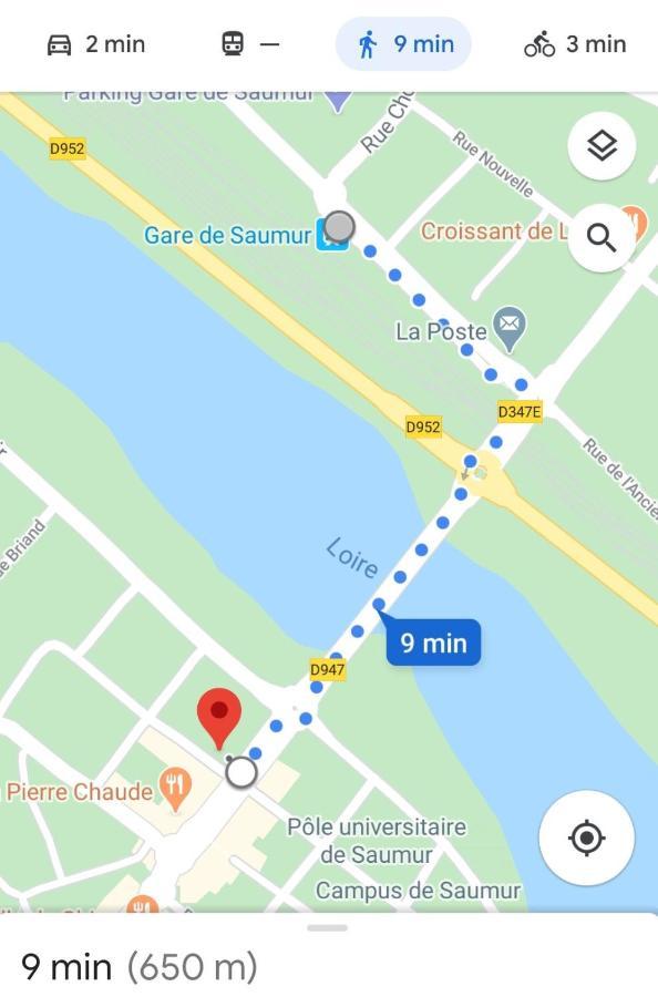 Appartement 1-6 Pers Situe Entre Les Ponts Saumur Exterior foto