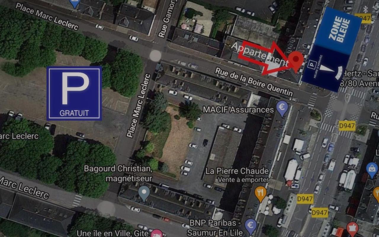 Appartement 1-6 Pers Situe Entre Les Ponts Saumur Exterior foto